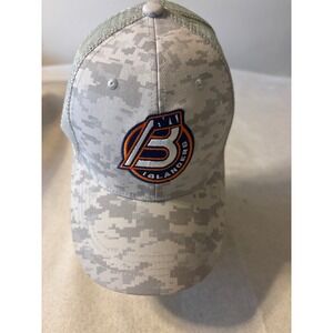 BWM Global Bridgeport Islanders Digital Camo Trucker Hat Grey Snapback Cap